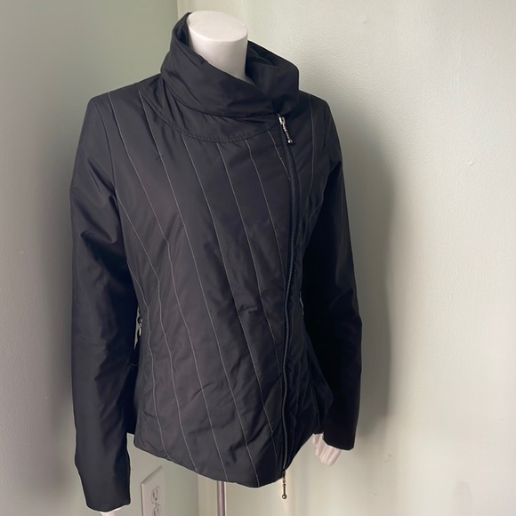 prAna black lightweight Quilted Puffer Jacket with size zip and pockets medium - Picture 1 of 9